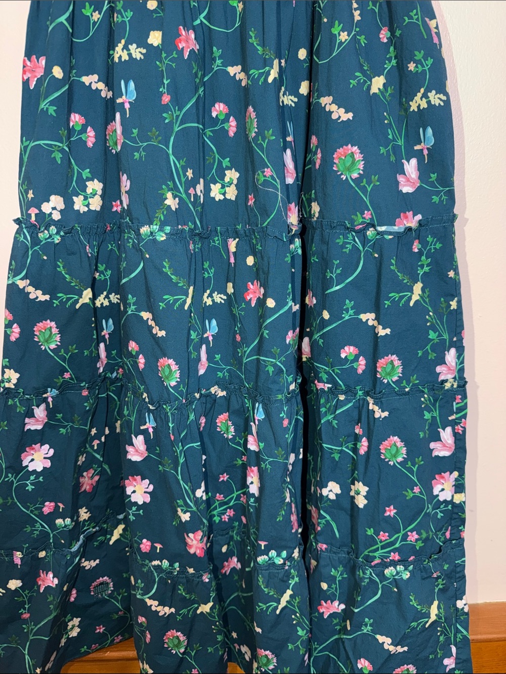 Hill House The Ellie Nap Midi Floral Dress Size M - Picture 4 of 8